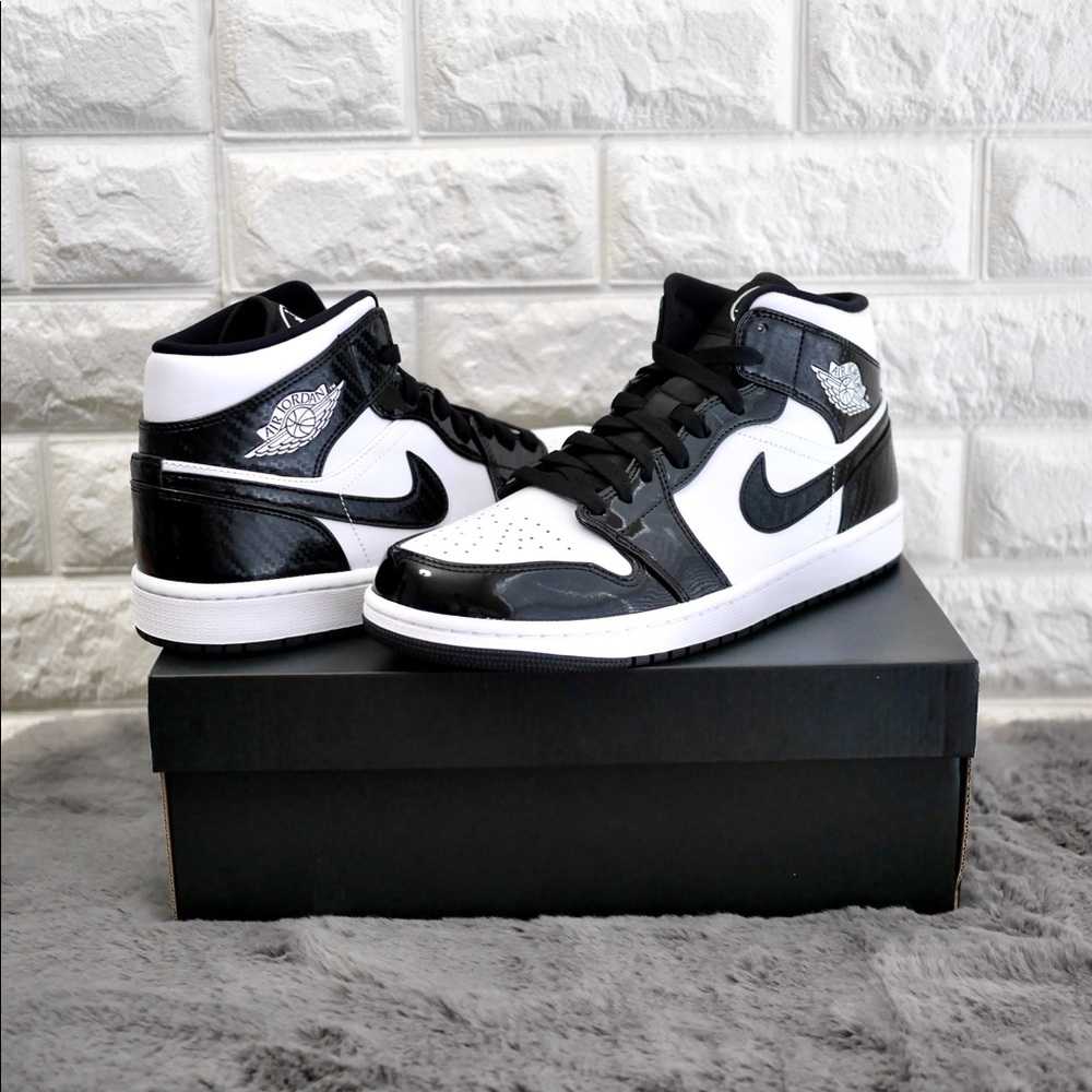 Nike Air Jordan 1 Mid All Star Weekend Black/White - Picture 2 of 15